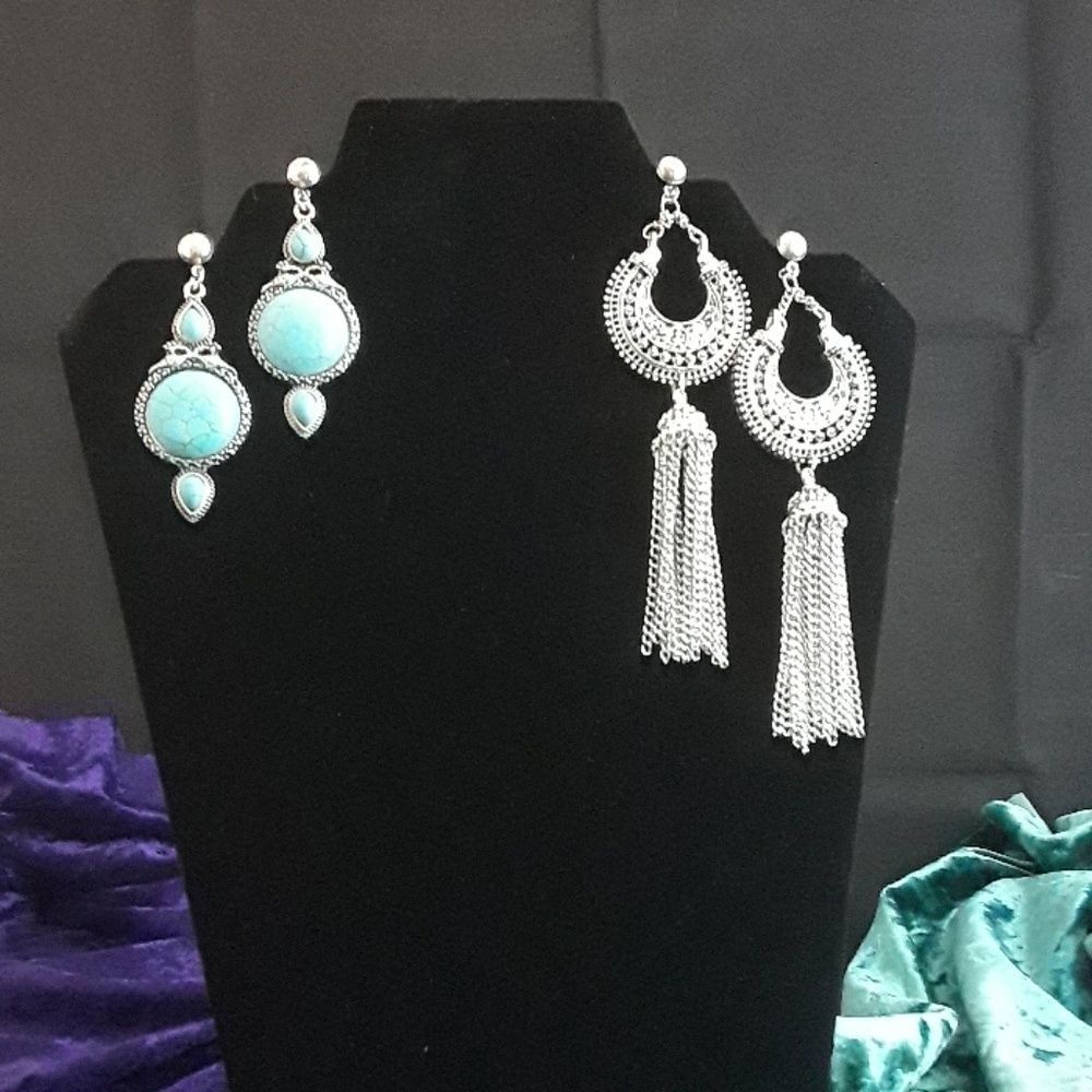 Set of 2 chic Boho earrings